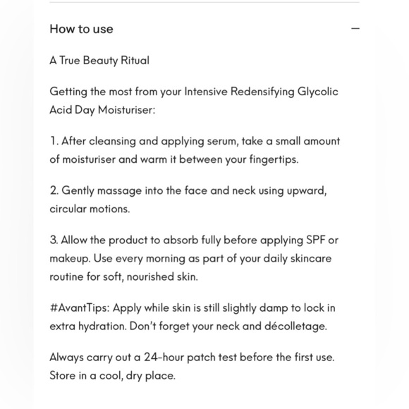 NIB Avant Intensive Redensifying Glycolic Acid Day Moisturiser Mica Arginine - Picture 7 of 7
